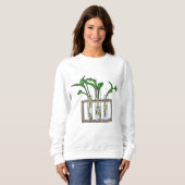 PFLANZE CHEMIST Laboratorium Grow Botany Hobby Tes Sweatshirt (Vorne ganz)