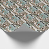 Pflanze Cotton Bouquet Geschenkpapier (Ecke)