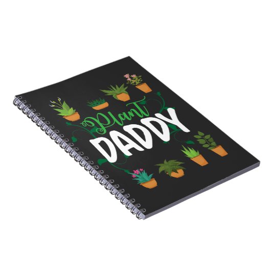 Pflanze Daddy Blume Gardener Vater Florist Notizblock (Rechte Seite)