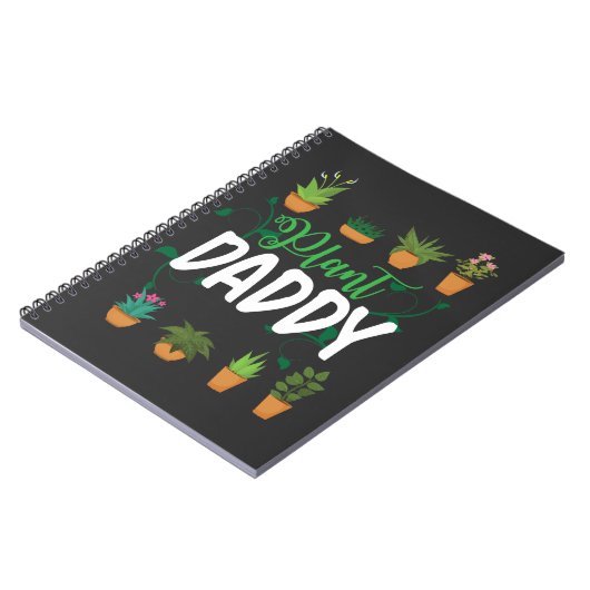 Pflanze Daddy Blume Gardener Vater Florist Notizblock (Linke Seite)
