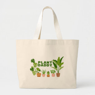 Pflanze Daddy Large Tote Bag Jumbo Stoffbeutel