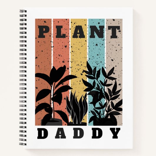 Pflanze Daddy Spiral Notebook Notizblock (Vorderseite)