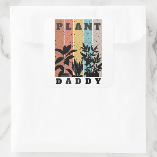 Pflanze Daddy Sticker (Tasche)