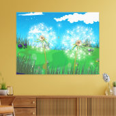 Pflanze Dandelion Leinwanddruck (Insitu (Wohnzimmer))