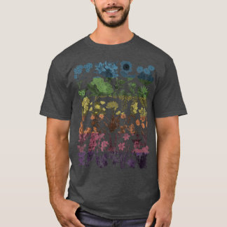Pflanze der botanischen Blume T-Shirt