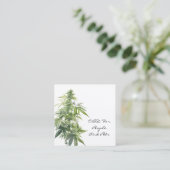 PFLANZE der CBD-Wasserfarbe Quadratische Visitenkarte (Stehend Vorderseite)