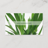 Pflanze der grünen Blätter Visitenkarte (Rückseite)
