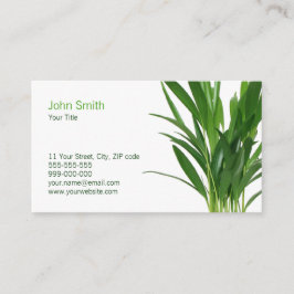 Pflanze der grünen Blätter Visitenkarte