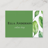 Pflanze der grünen Blätter Visitenkarte (Vorderseite)