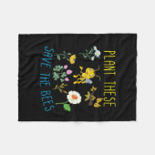 Pflanze der Imkerei Diese Rettete die Bienen Fleecedecke (Vorderseite (Horizontal))