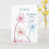 Pflanze der Samen des Wissens Dandelion Zitat Karte (Gelbe Blume)