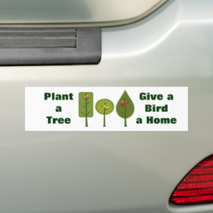 Pflanze der Vögel Autoaufkleber