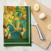 Pflanze der Wüste von Hot Africa Geschirrtuch (Viertel Falte)