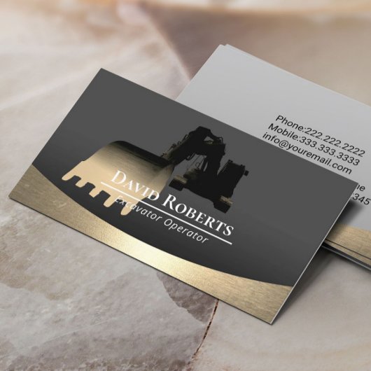 Pflanze des Baggers Beruflich Visitenkarte