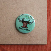 Pflanze des Erden eines Baumes Button