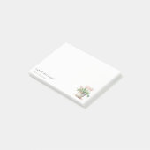 Pflanze des gepolsterten Blumenhauses Wasserfarben Post-it Klebezettel (angewinkelt)