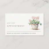 Pflanze des gepotteten Blumenhauses Botanische Ern Visitenkarte (Vorderseite)