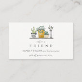 Pflanze des gepotteten Hauses Botanischer Garten Visitenkarte (Vorderseite)