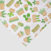 Pflanze des Hauses Kaktus zum Weißzettel Seidenpapier (Detail)