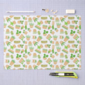 Pflanze des Hauses Kaktus zum Weißzettel Seidenpapier (Handwerk)