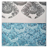 Pflanze des Jugendstils, Mucha Fliese (Vorderseite)