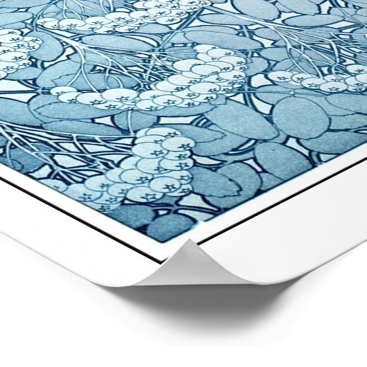 Pflanze des Jugendstils, Mucha Poster (Ecke)