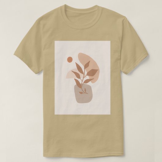 Pflanze des Minimalistischen Mittelalters T-Shirt (Design vorne)
