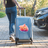 Pflanze des niedlichen Korallenmeers Aufkleber (Koffer Insitu)