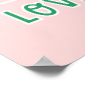 Pflanze des Niedlichen tropischen Hauses in Rosa Poster (Ecke)