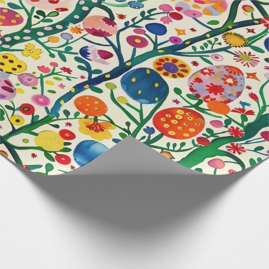 Pflanze des Ostereis Geschenkpapier (Ecke)