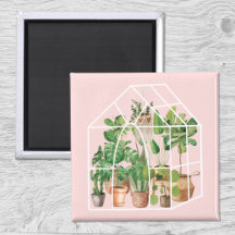 Pflanze des tropischen Wasserhauses Rosa