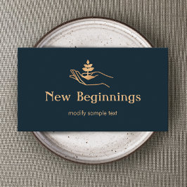 Pflanze des Wellness-Beraters Visitenkarte