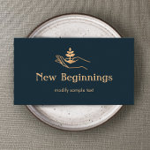 Pflanze des Wellness-Beraters Visitenkarte