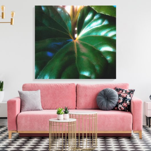 Pflanze des Zugsattelsitzes Leinwanddruck (Insitu (Wohnzimmer))