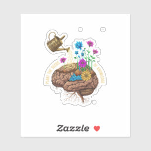 Pflanze die Samen des Wissens   Inspirierendes Geh Aufkleber