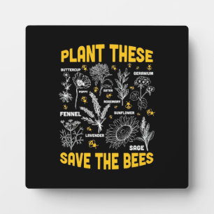 Pflanze Diese Rettete die Bienen Fotoplatte