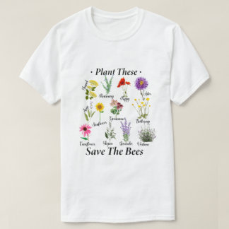 Pflanze diese Rettete die Bienen T-Shirt