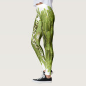 Pflanze drucken Leggings (Links)