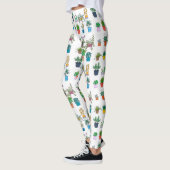 Pflanze drucken Leggings (Links)