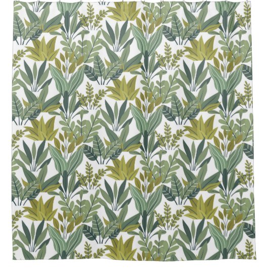 Pflanze Duschvorhang (Vorderseite)