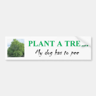 PFLANZE EIN BAUM AUTOAUFKLEBER