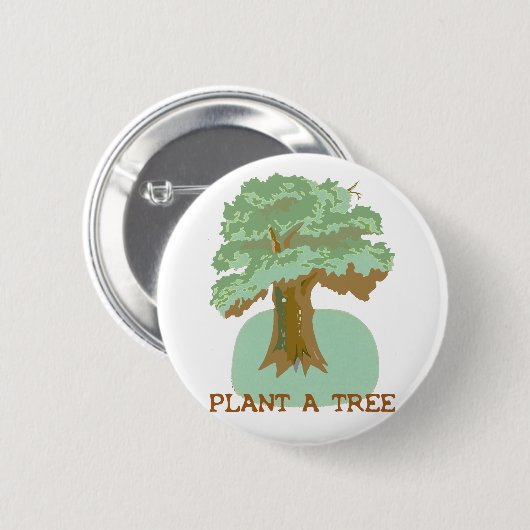 PFLANZE EIN BAUM BUTTON (Vorne & Hinten)
