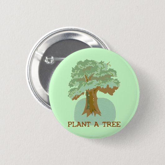 PFLANZE EIN BAUM BUTTON (Vorne & Hinten)