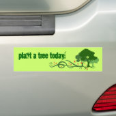Pflanze ein Baum heute! Autoaufkleber (Auf Auto)