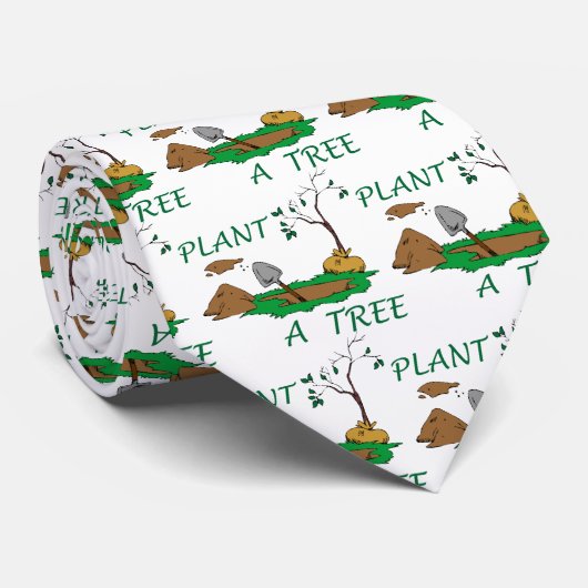 Pflanze ein Baum Krawatte (Gerollt)