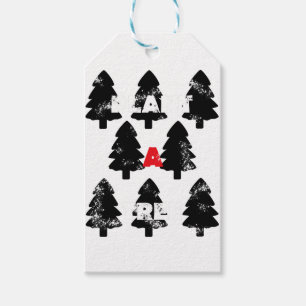 Pflanze ein Baum Muster Geschenkanhänger