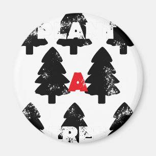 Pflanze ein Baum Muster Magnet