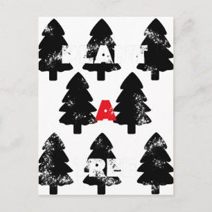 Pflanze ein Baum Muster Postkarte