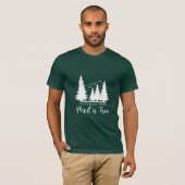Pflanze ein Baum, Rett unsere Wälder cool- Grüner T-Shirt (Vorne ganz)