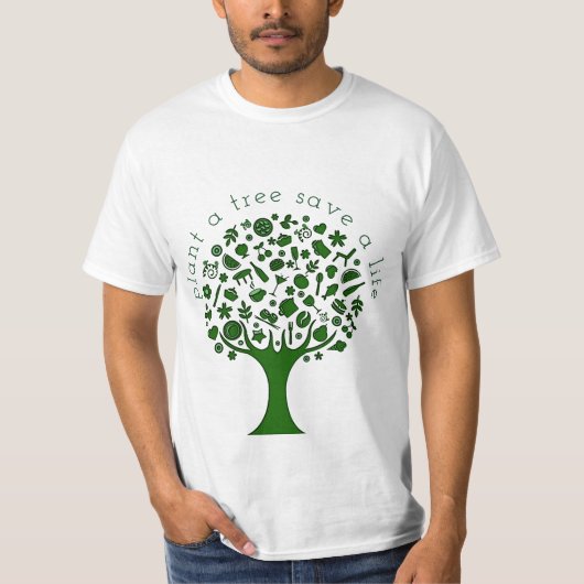 Pflanze ein Baum T-Shirt (Vorderseite)